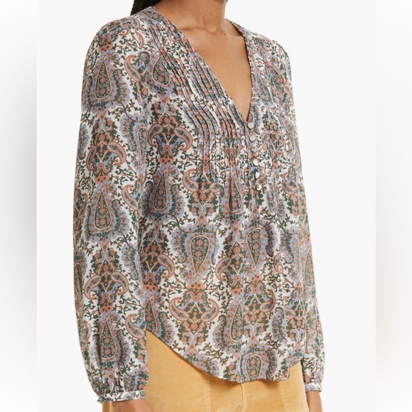 NWT Veronica Beard Lowell Paisley Top - 2 - Picture 2 of 8